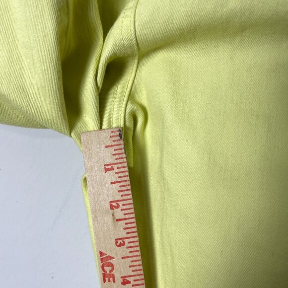 Platinum Chico"s Jeans Women's 3 Ankle Yellow Embroidered Stylish Unique Cowboy‎ - Picture 7 of 12